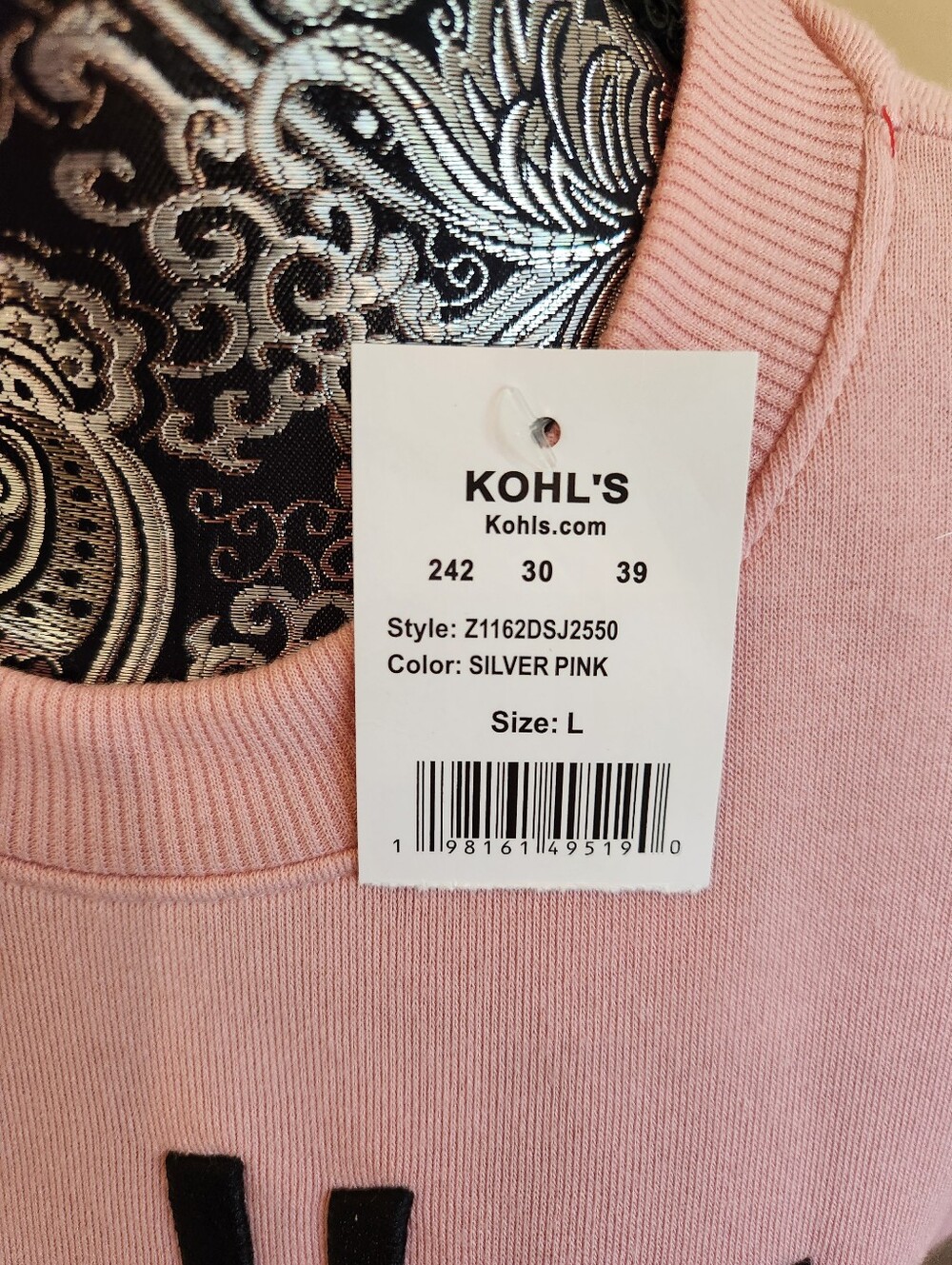 Kohl's Dr Seuss How The Grinch Stole Christmas Sweatshirt Pink Women's Sz L NWT - Picture 5 of 16